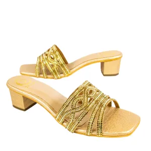 Faryal Heels S86H - Gold
