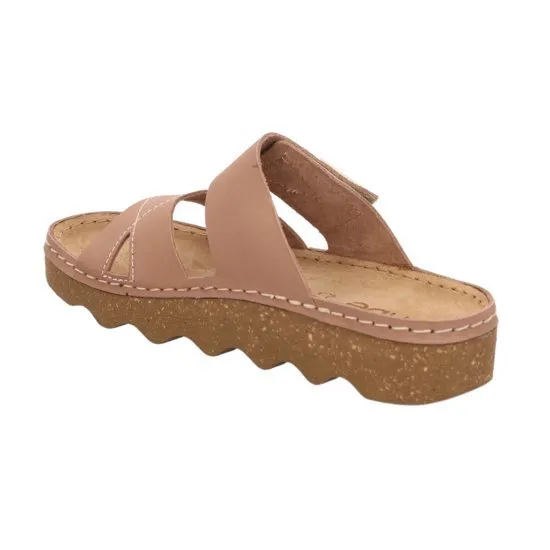 'Foggia' women's slide sandal - Brown