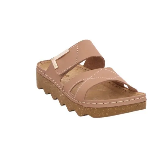 'Foggia' women's slide sandal - Brown