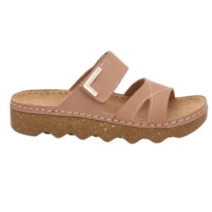 'Foggia' women's slide sandal - Brown