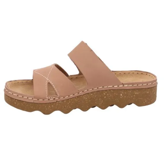 'Foggia' women's slide sandal - Brown