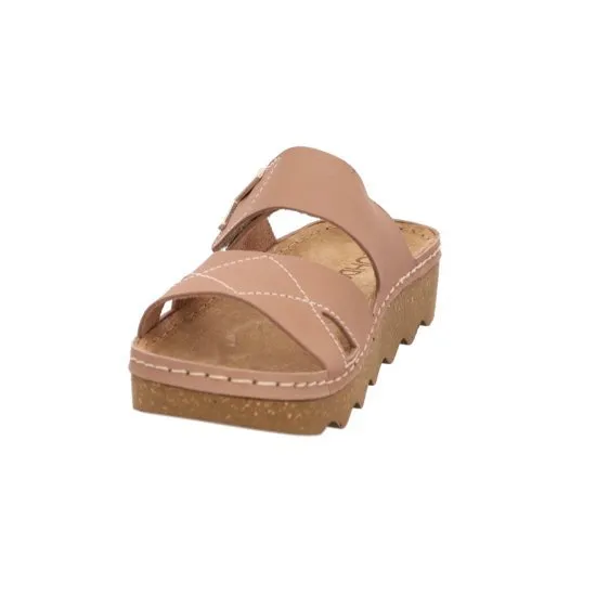 'Foggia' women's slide sandal - Brown