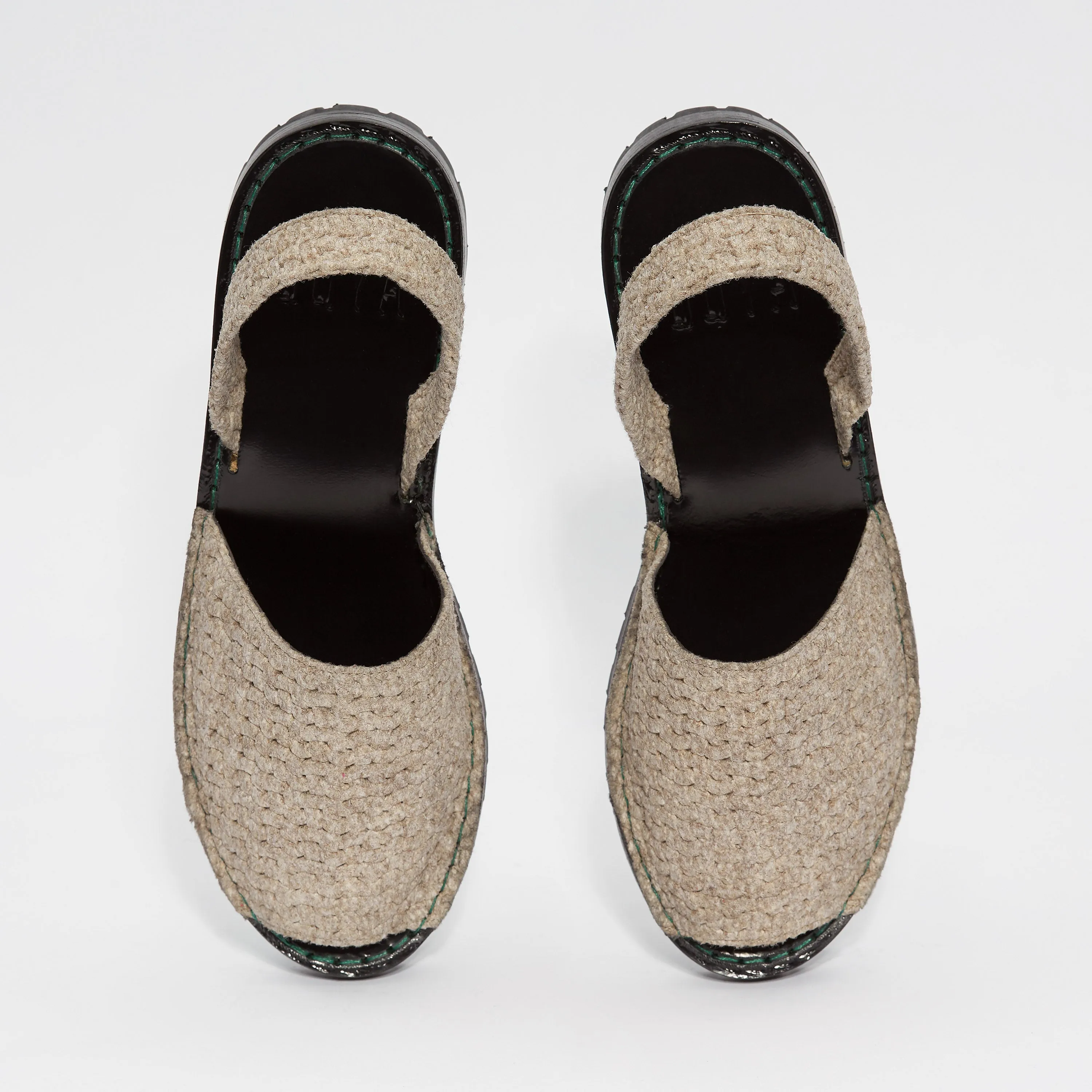 GOYA Avena Woven Felt Sandals