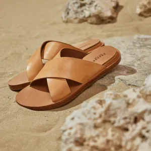 HAITI NATURAL SLIDE SANDALS