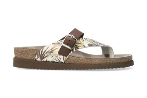 'Helen Mix' women's toe slide sandal - brown mix