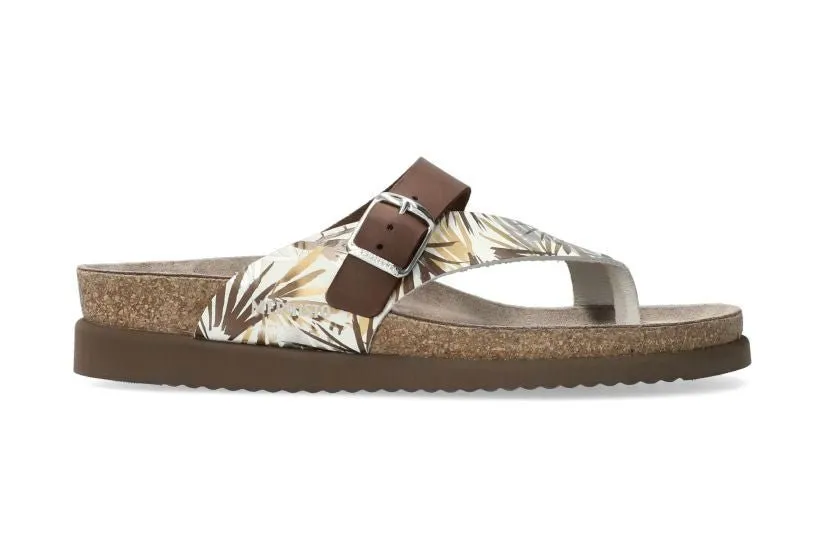 'Helen Mix' women's toe slide sandal - brown mix