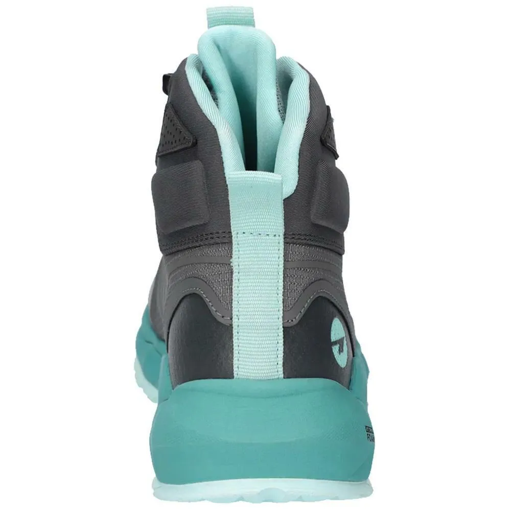 Hi-Tec Ladies Geo Pro Trail Mid Grey/Turquoise Waterproof Hiking Boots