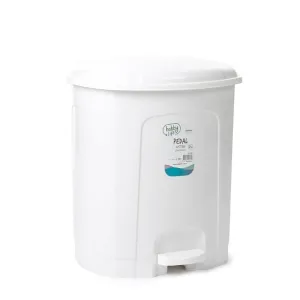Hobby Life Lotus Pedal Dustbin White 5.5 Litre