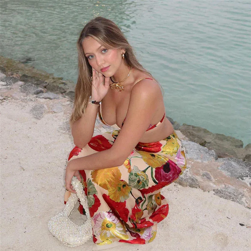 Isla Floral Cutout Maxi Dress