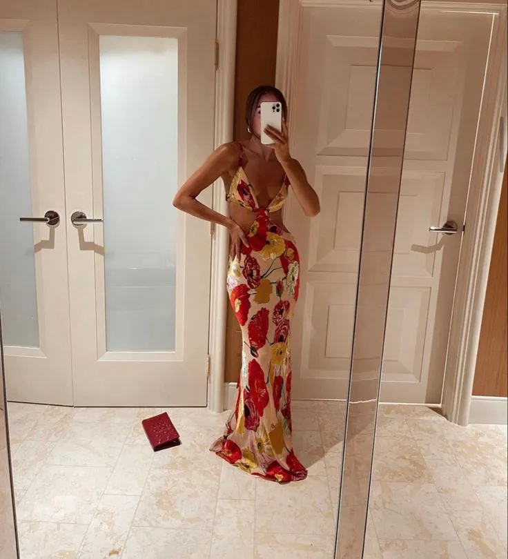 Isla Floral Cutout Maxi Dress