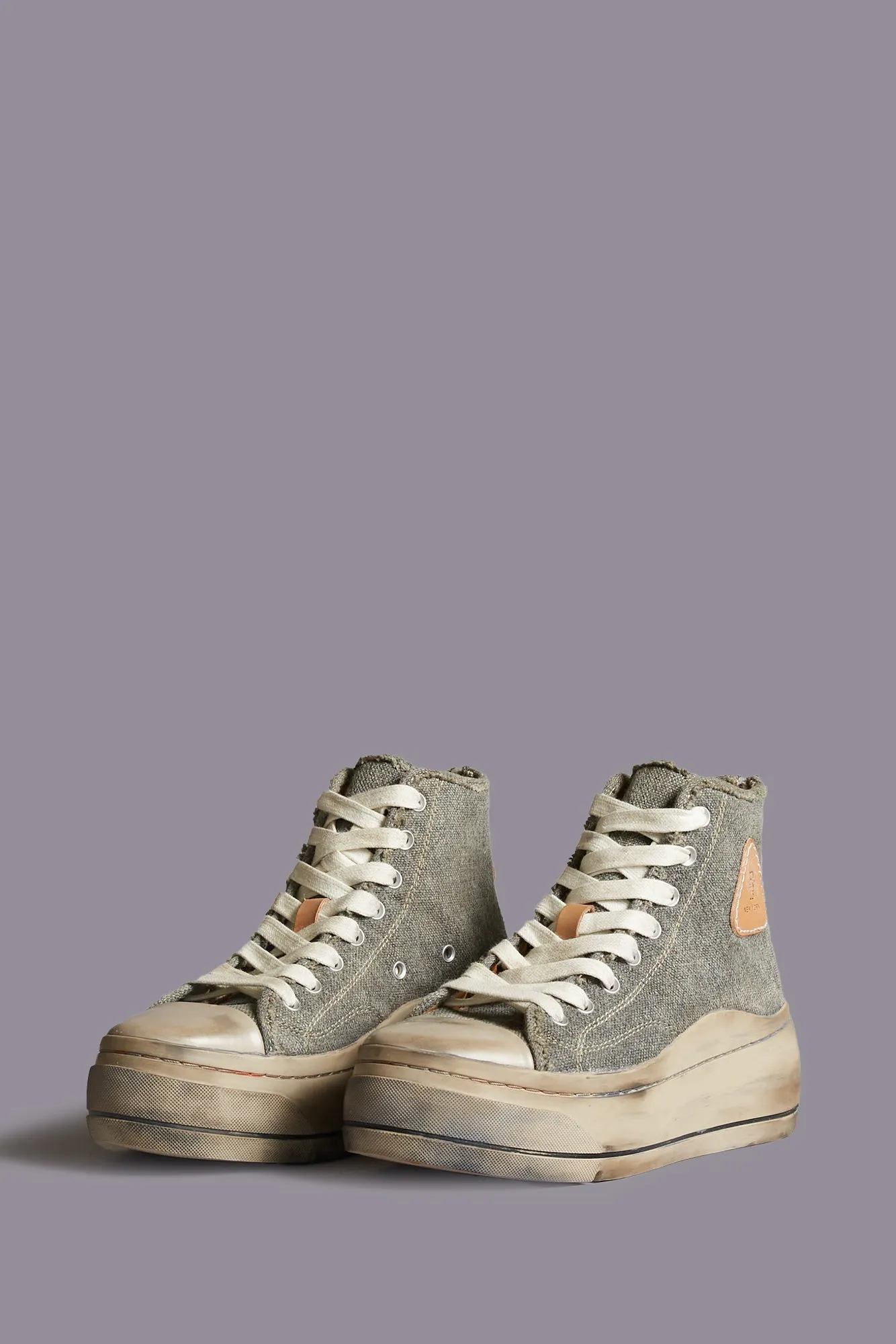 KURT HIGH TOP SNEAKER - WASHED OLIVE