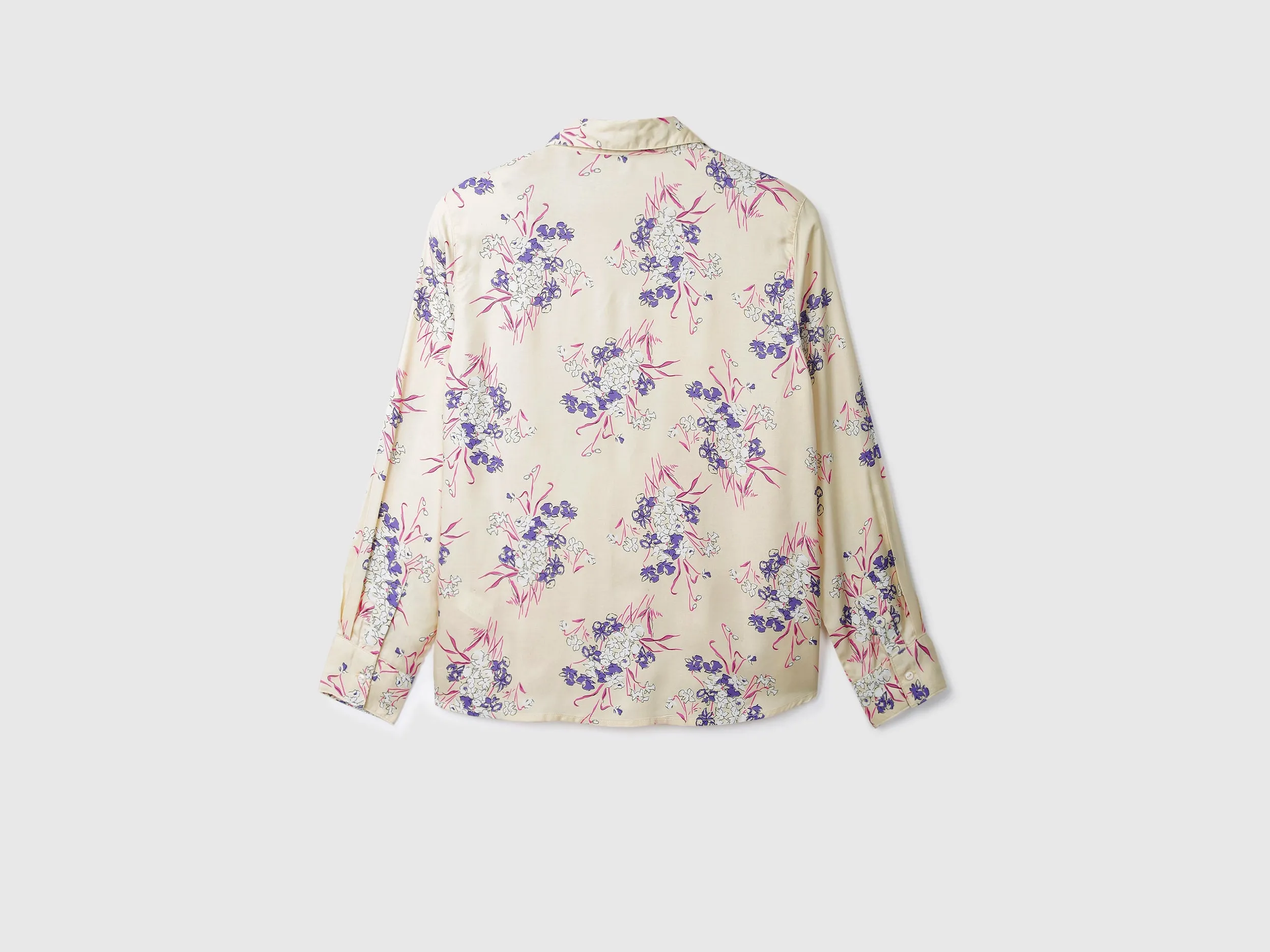 Ladies Long Sleeve Printed Shirt