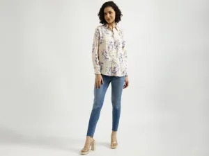 Ladies Long Sleeve Printed Shirt