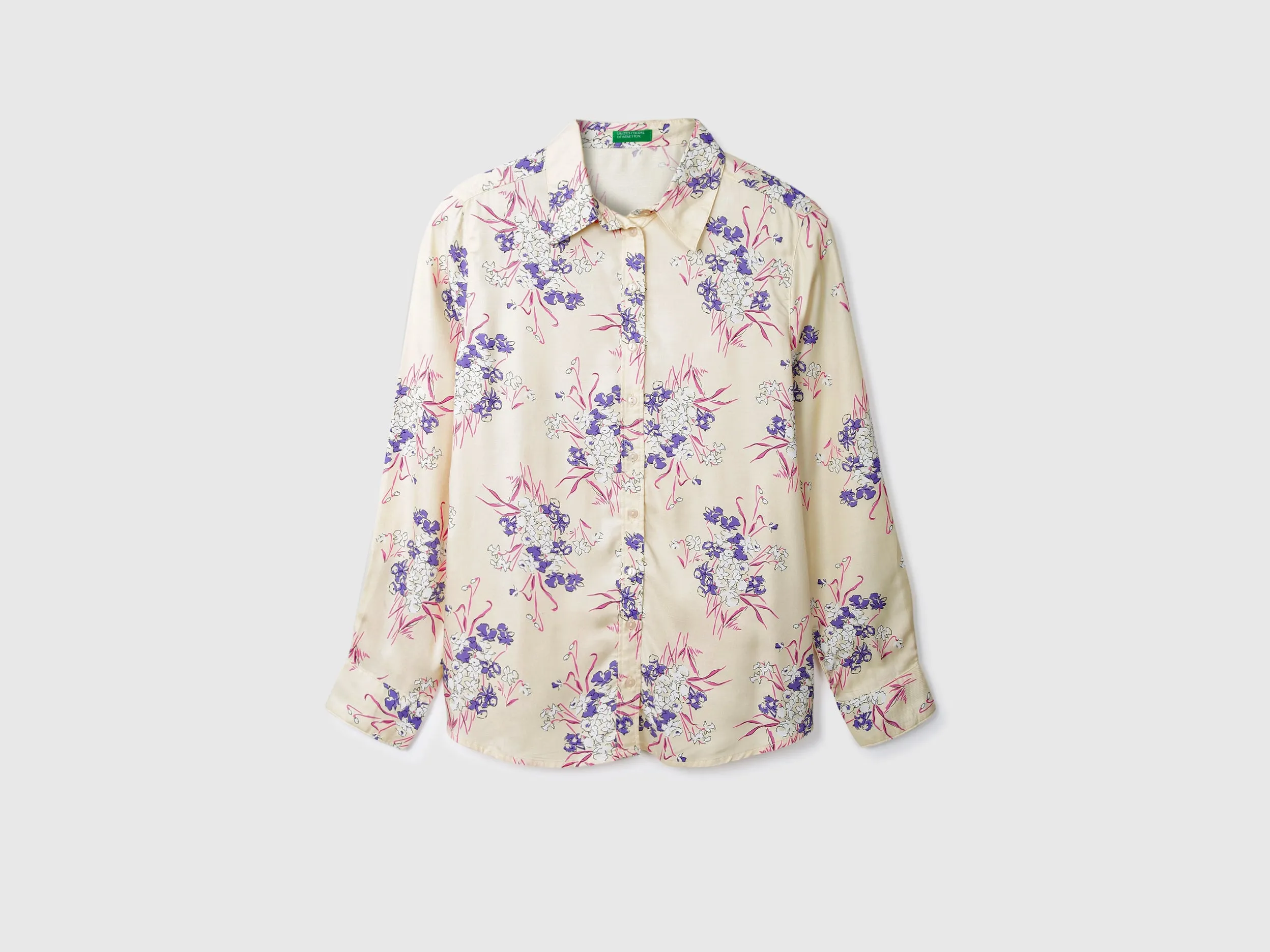 Ladies Long Sleeve Printed Shirt