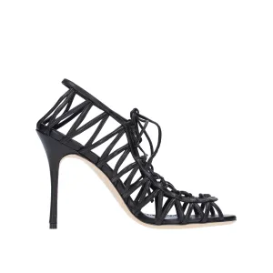 MANOLO BLAHNIK Elegant 105 Leather Sandals