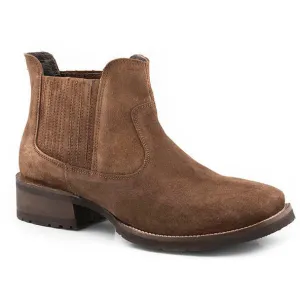 Men's Roper Lucas Leather Ankle Boots Handcrafted Brown