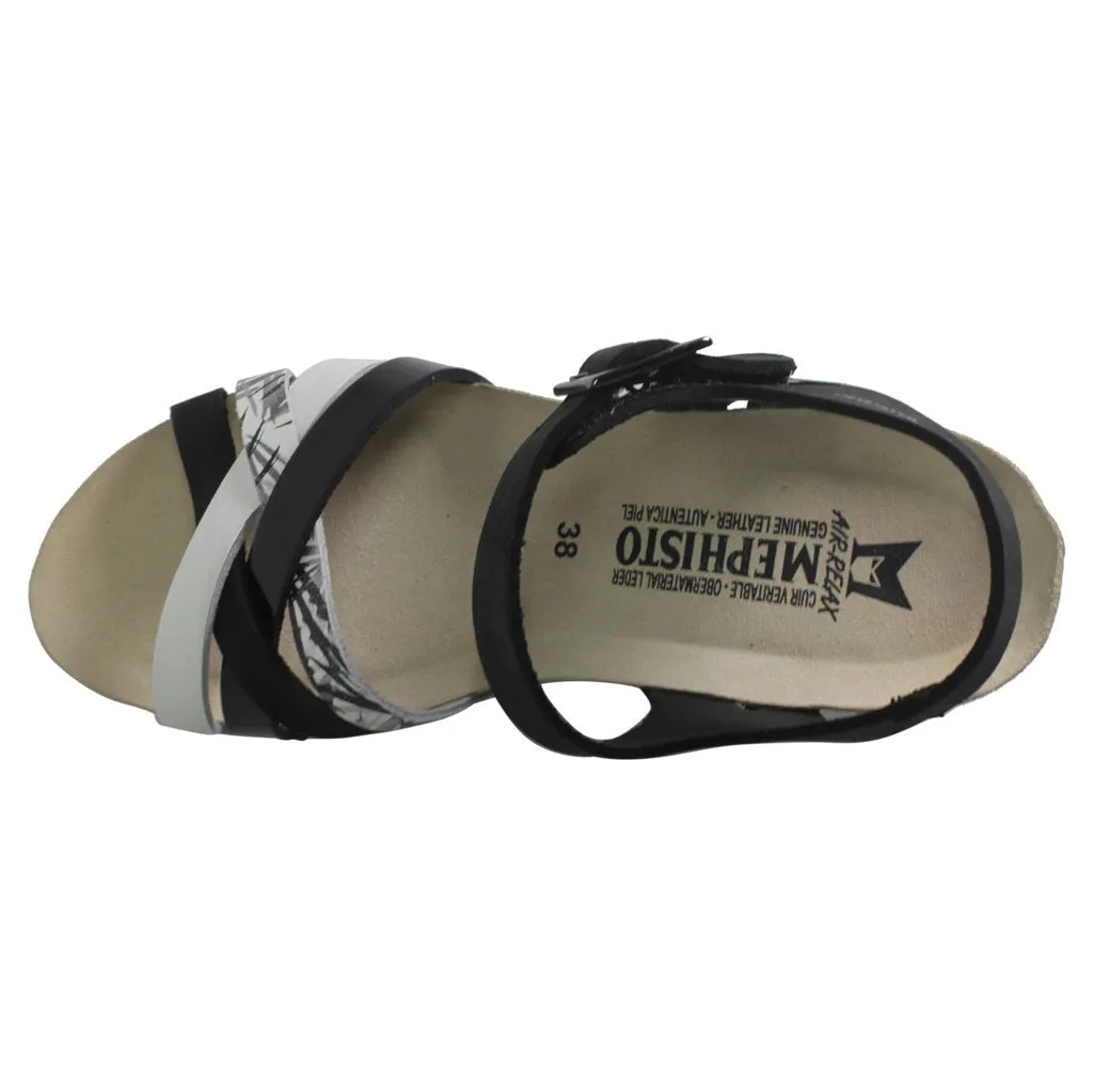 Mephisto Lanny Nubuck Leather Women's Wedge Sandals