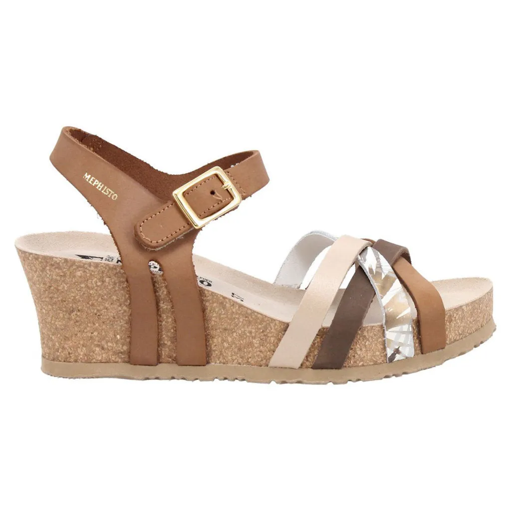 Mephisto Lanny Nubuck Leather Women's Wedge Sandals