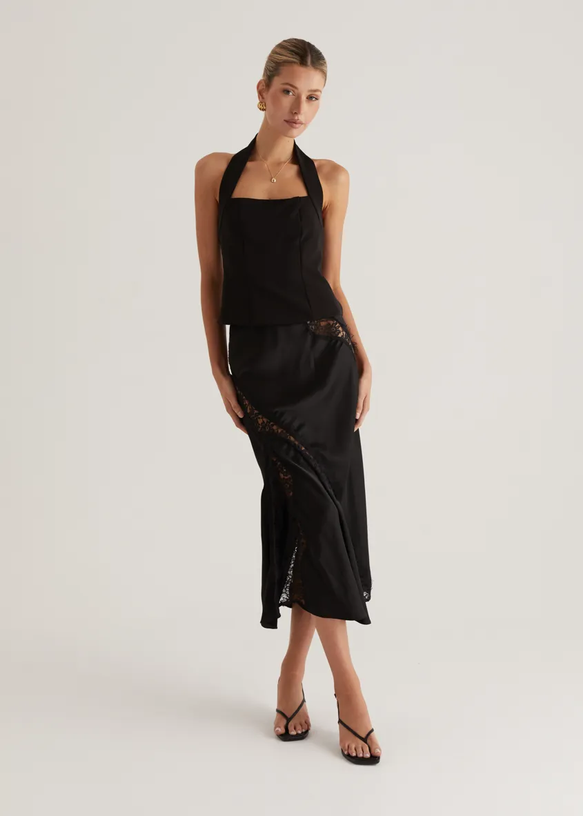 Nitro Halter Top - Black