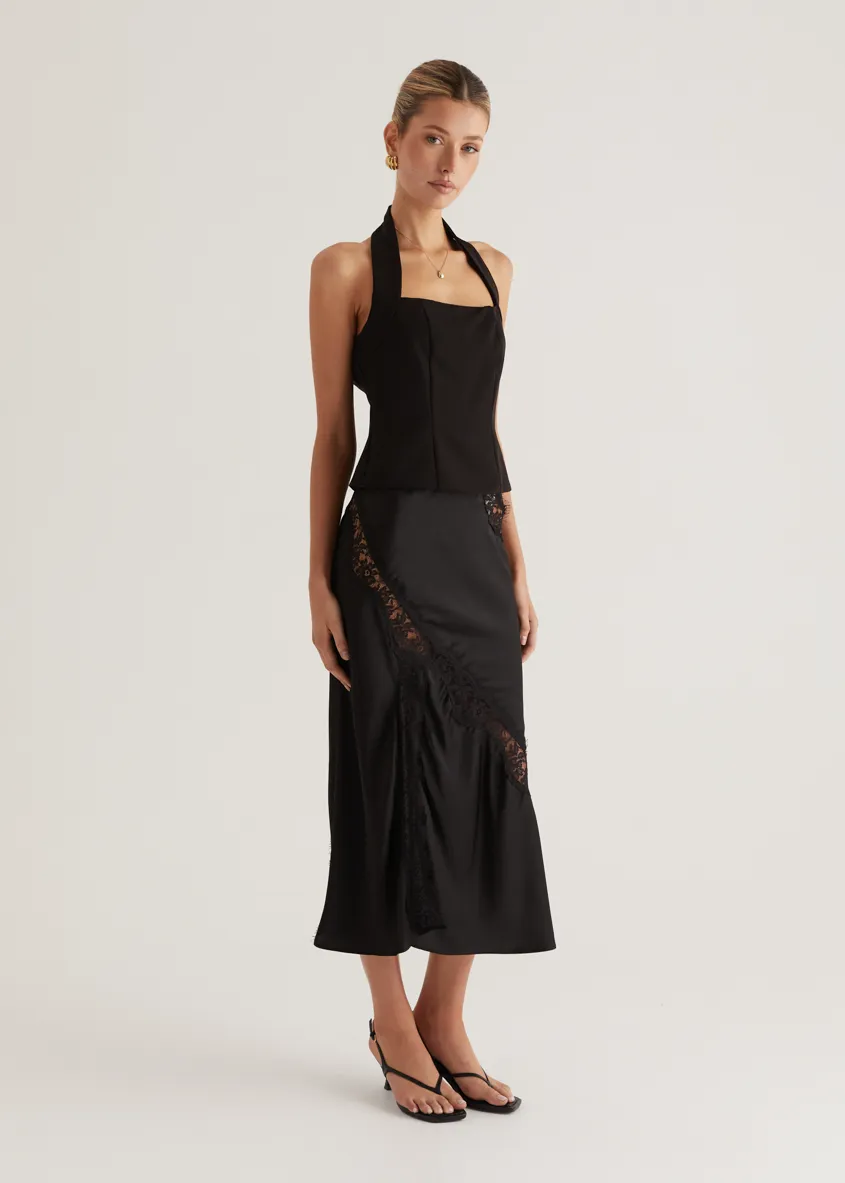 Nitro Halter Top - Black