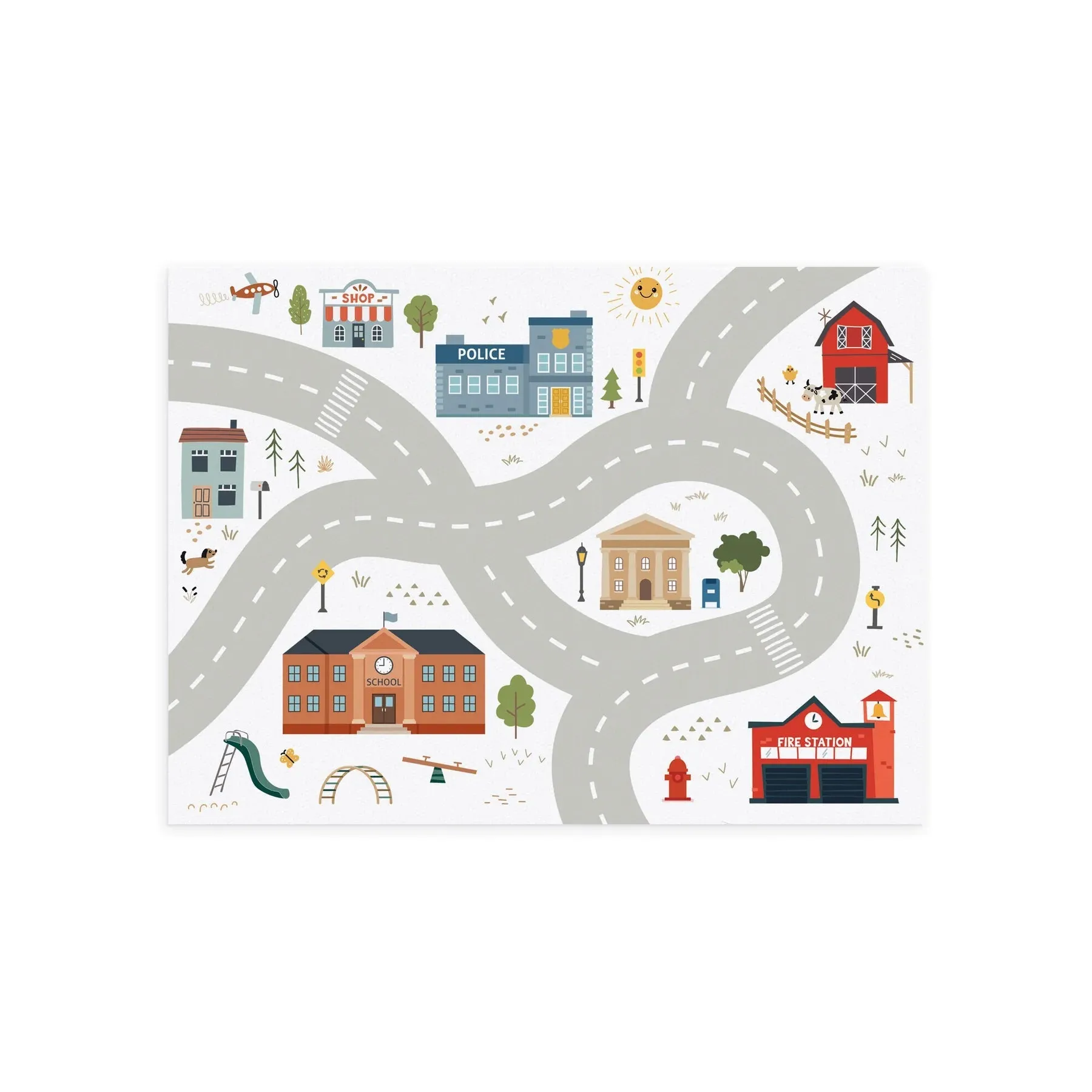 P. Graham Dunn Road Map Activity Mat