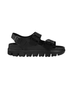 Papillio Milano Chunky Exquisite Leather Black Sandals