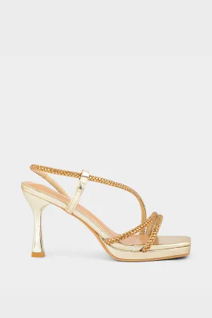 Party Wear Sandal IP2029-Golden
