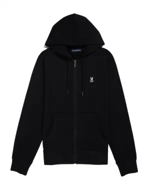 Psycho Bunny Classic French Terry Zip Hoodie Black