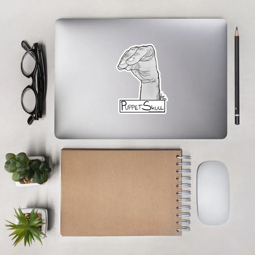 Puppet Skull Vinyl Sticker
