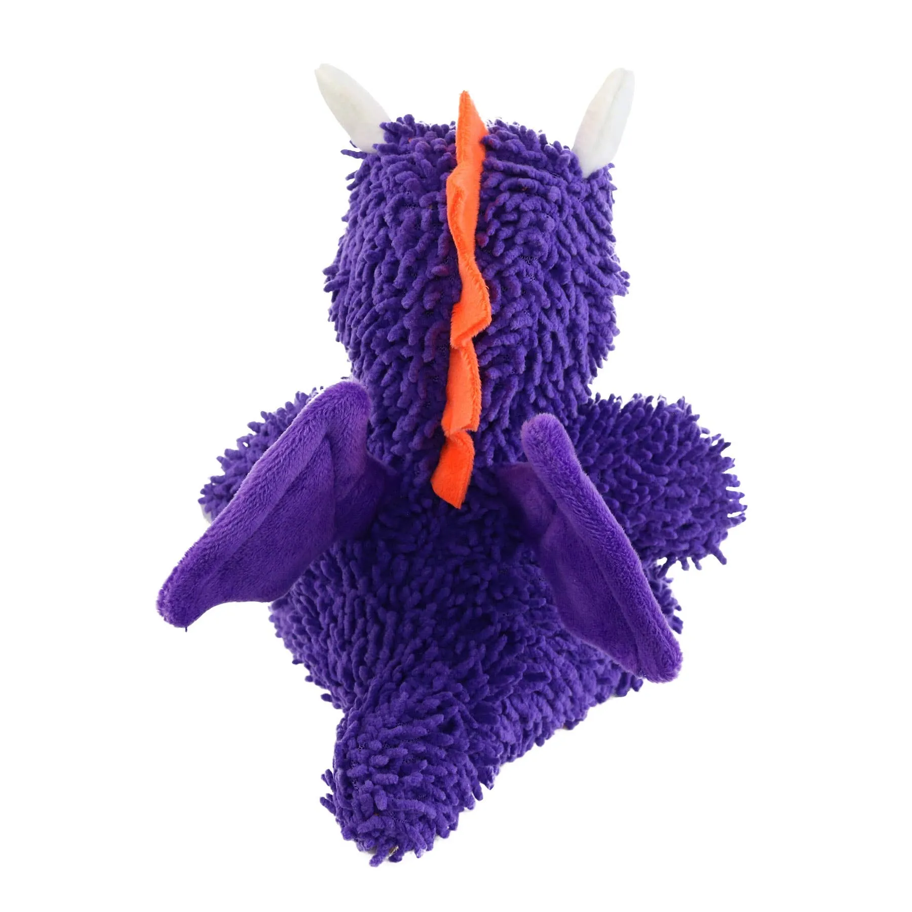 Purple Medium Mighty Microfiber  Dragon Squeaky Dog Toy