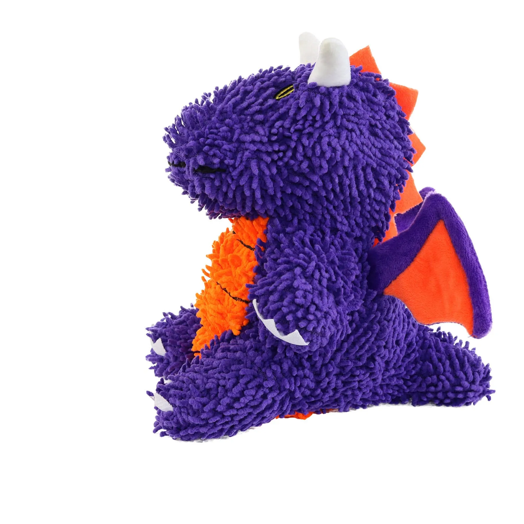 Purple Medium Mighty Microfiber  Dragon Squeaky Dog Toy