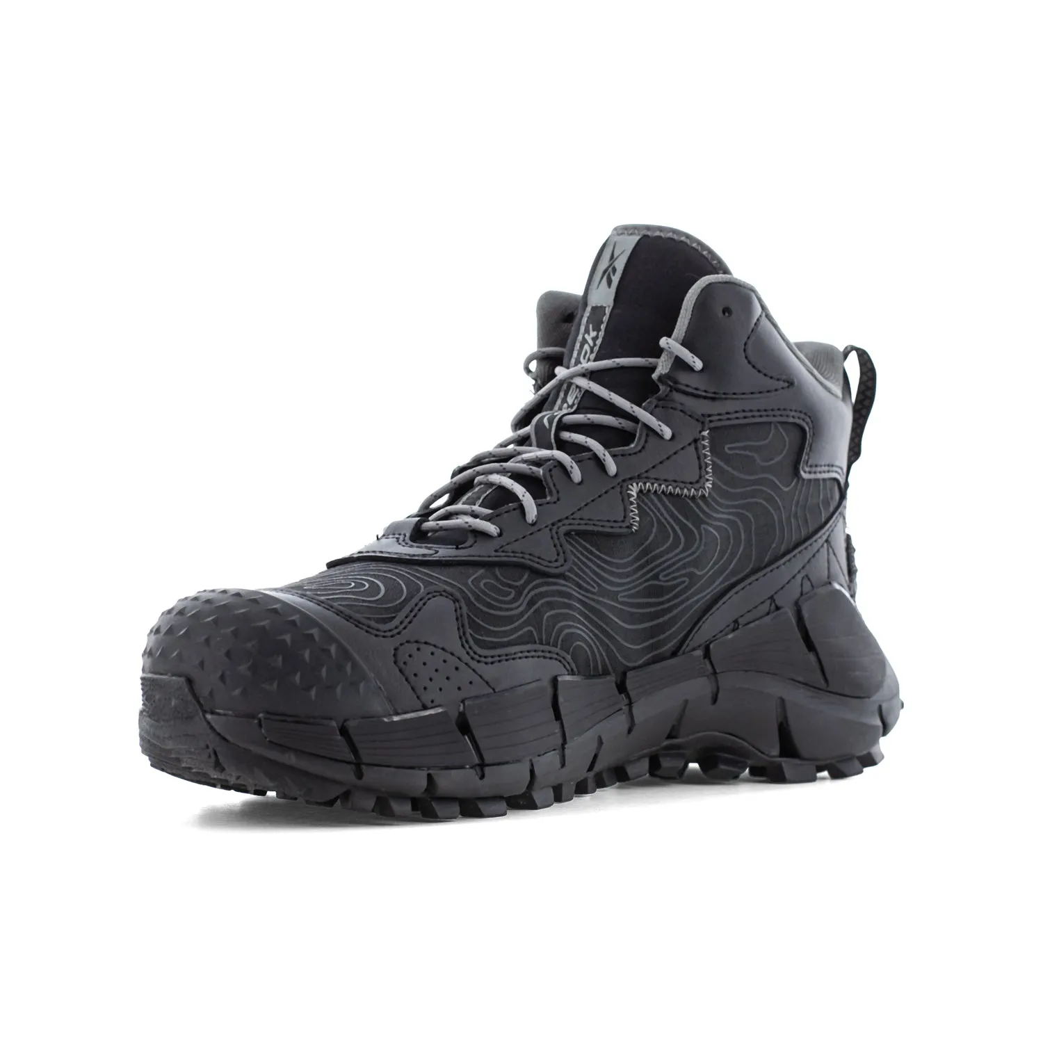 Reebok Mens Zig Kinetica Edge II Black Leather MetGuard Work Boots 9.5 M