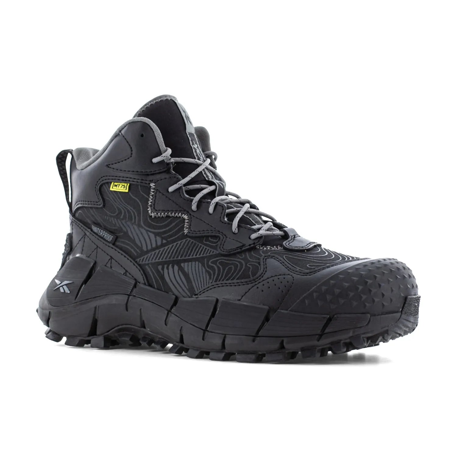 Reebok Mens Zig Kinetica Edge II Black Leather MetGuard Work Boots 9.5 M