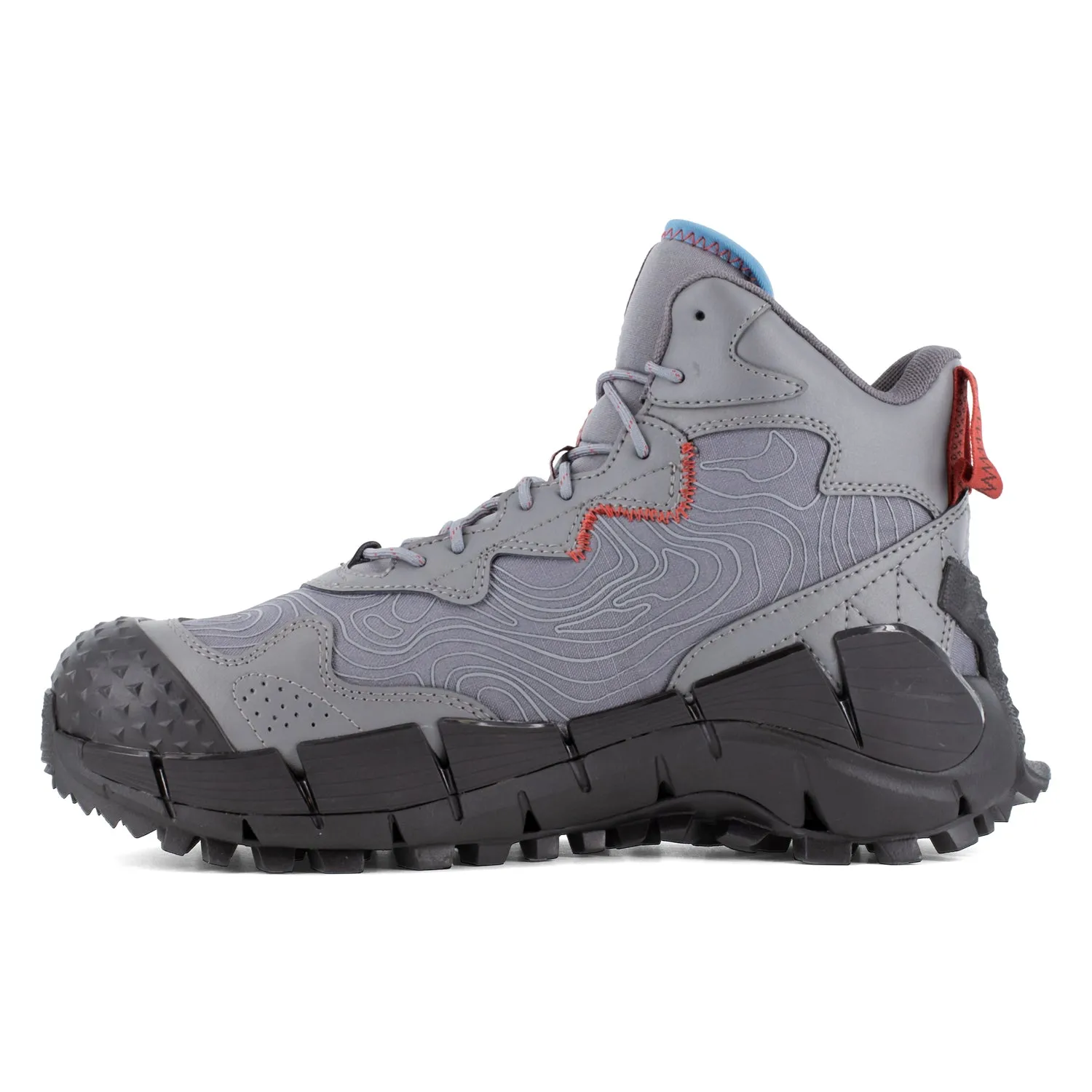 Reebok Mens Zig Kinetica Edge II Grey/Black Leather MetGuard Work Boots 10.5 M