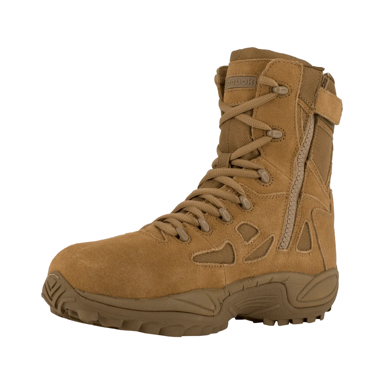 Reebok Rapid Response 8" Stealth Side-Zip Composite Toe Military Boots
