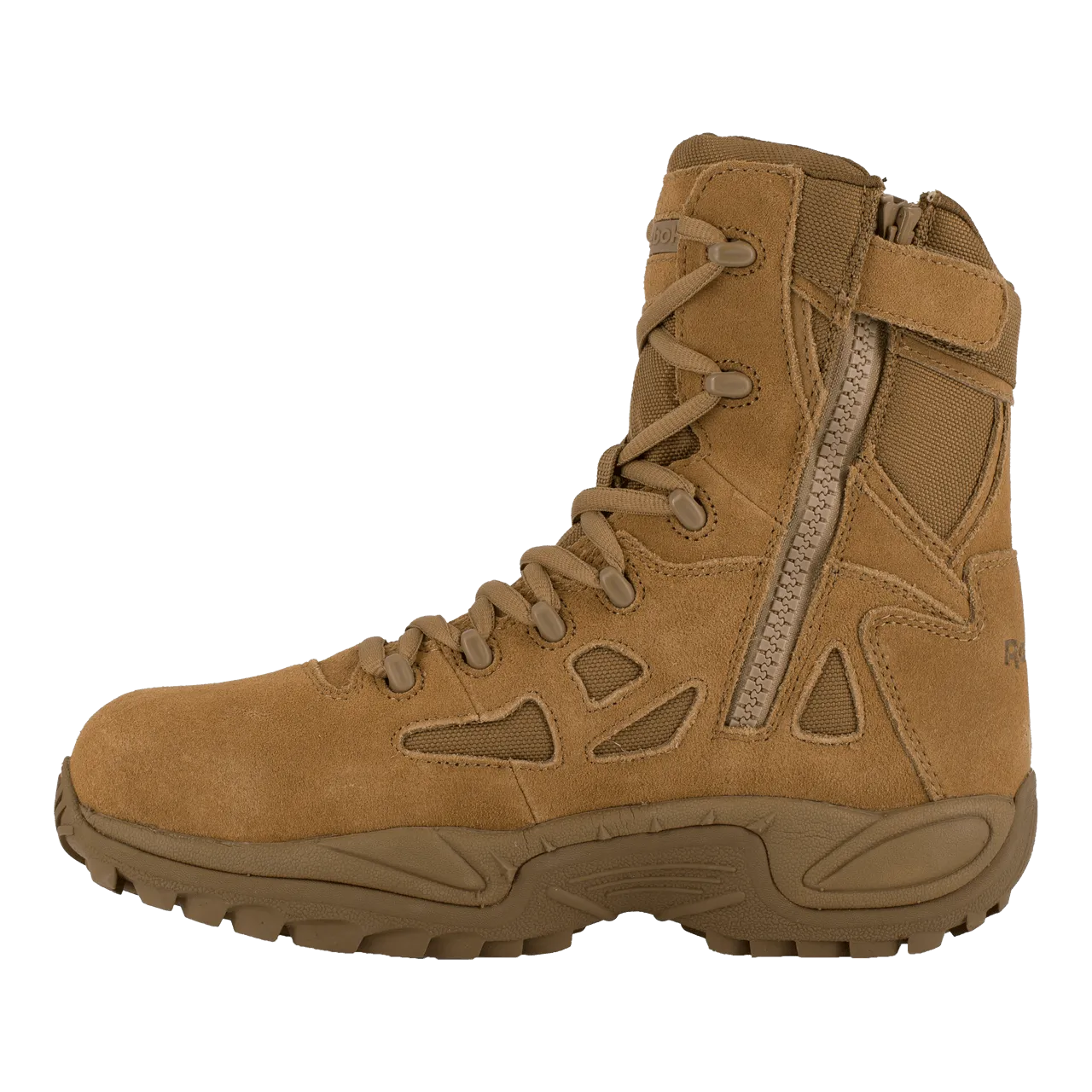 Reebok Rapid Response 8" Stealth Side-Zip Composite Toe Military Boots