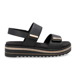 Remonte Jocelyn D0Q59 Wedge Sandal (Women) - Black