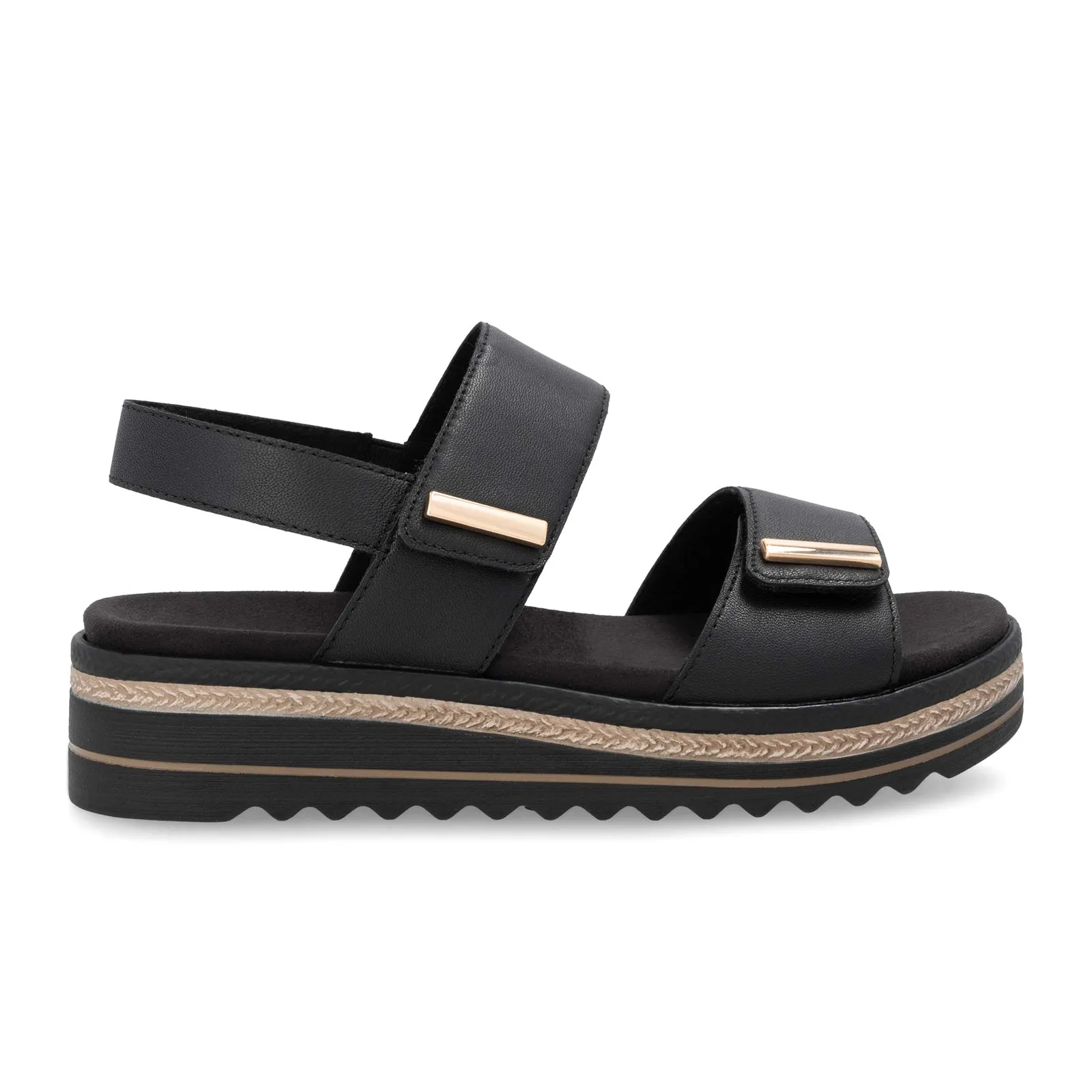 Remonte Jocelyn D0Q59 Wedge Sandal (Women) - Black