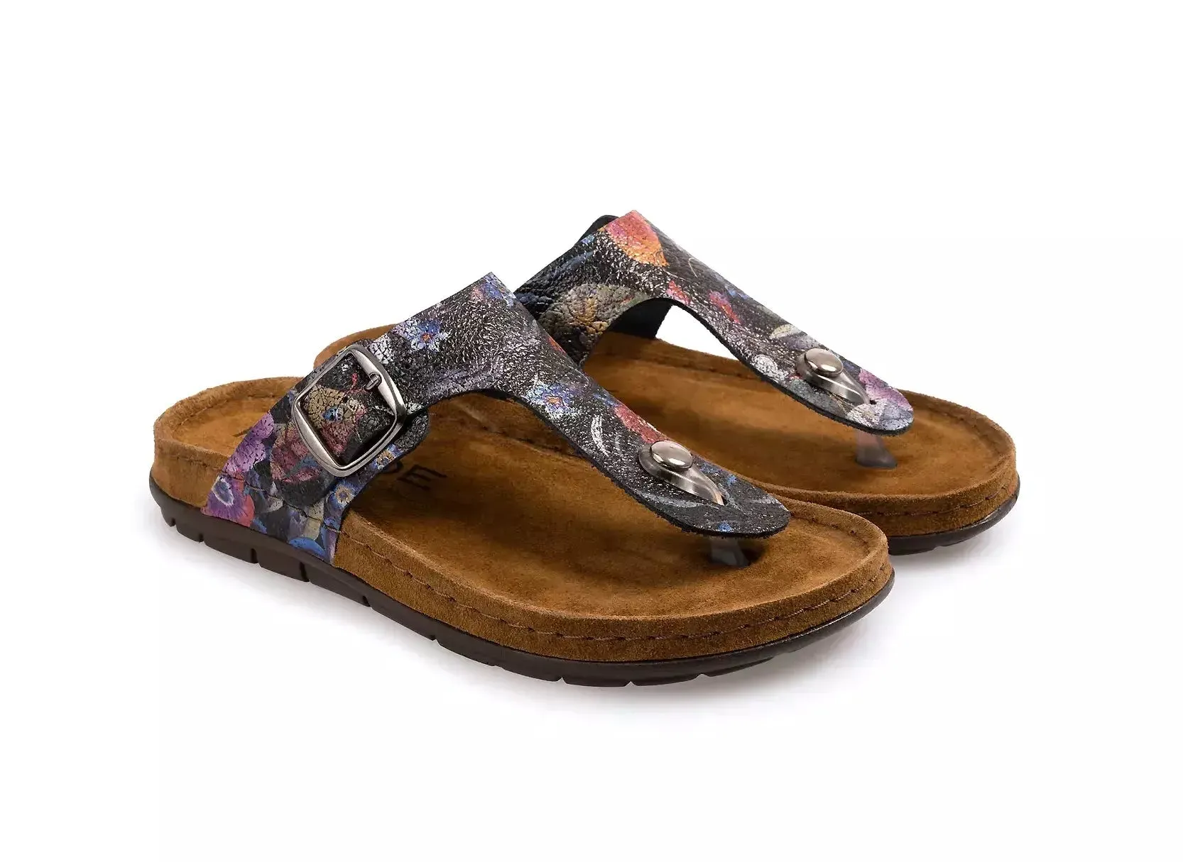 'Rodigo' women's slide toe sandal - multicolour