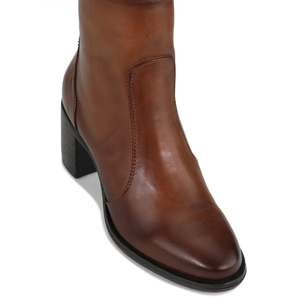 SEADA LEATHER SUEDE MID BOOTS