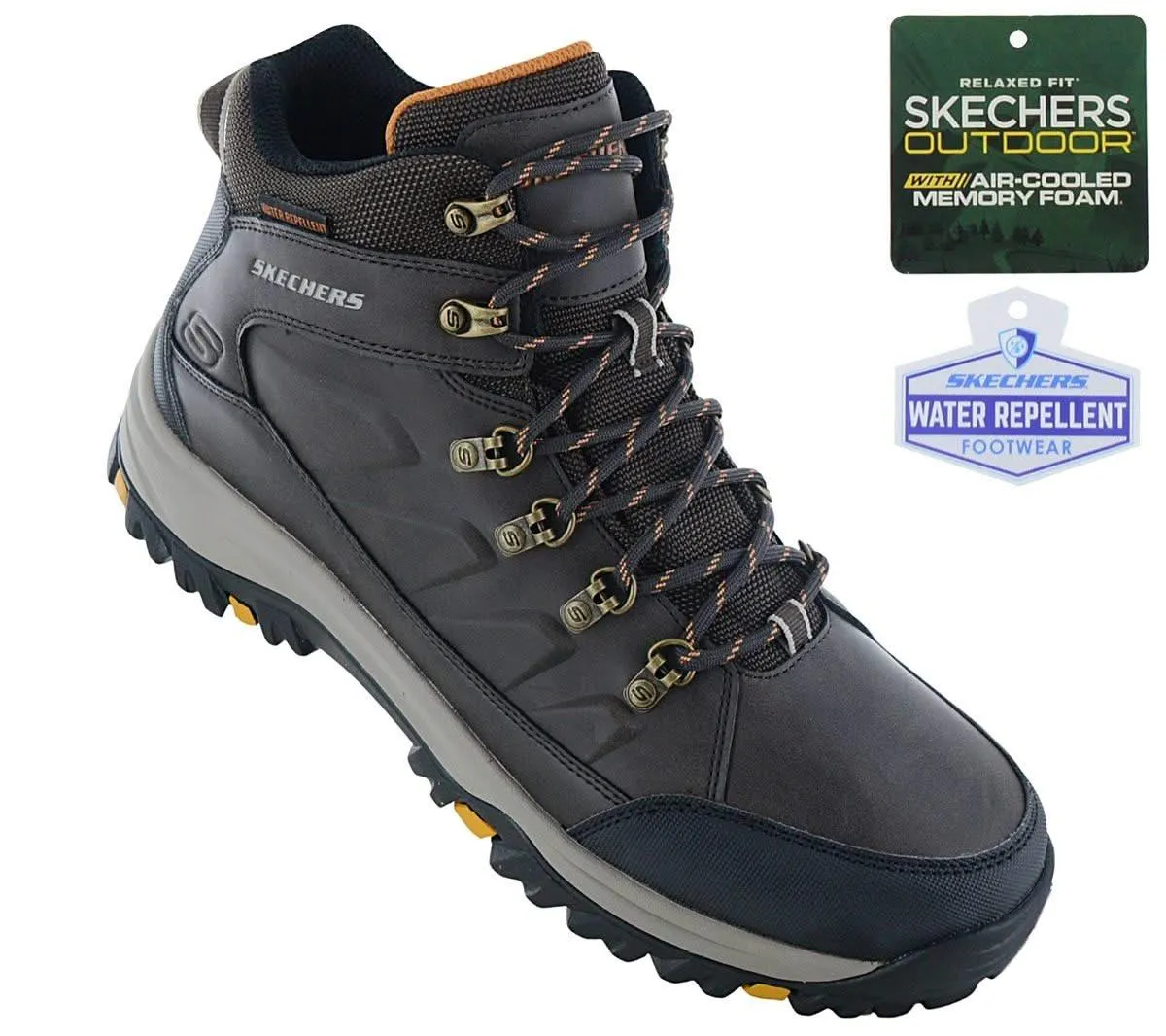 Skechers Relaxed Fit: Relment - Daggett- Herren Wanderschuhe Stiefel Braun 204642-CHOC