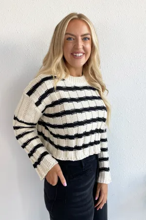 Striped Knit Sweater