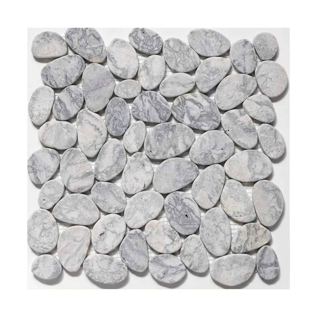SWIRL GREY MARBLE, COBBLES