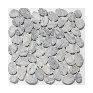 SWIRL GREY MARBLE, COBBLES