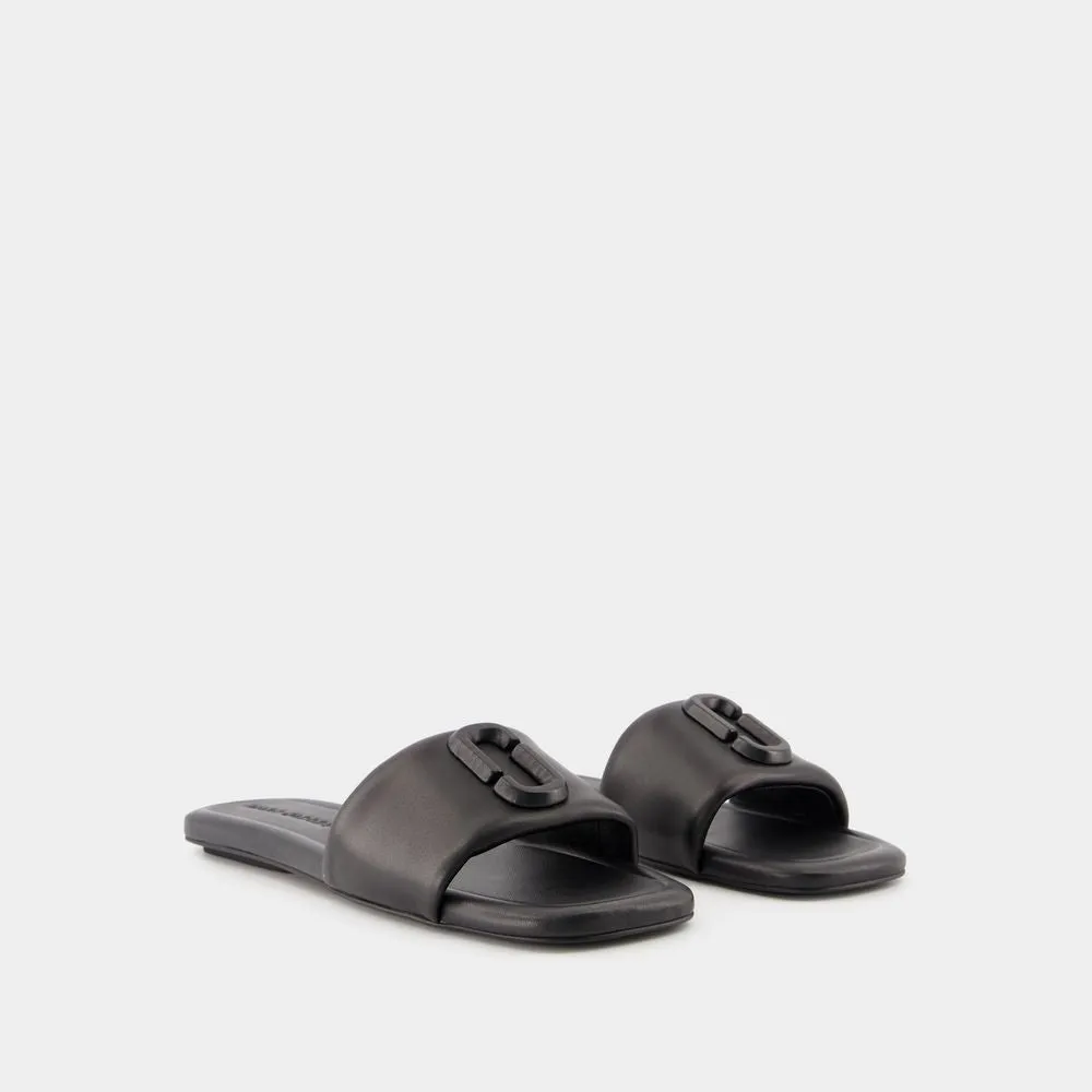 The J Marc Sandals - Leather - Black