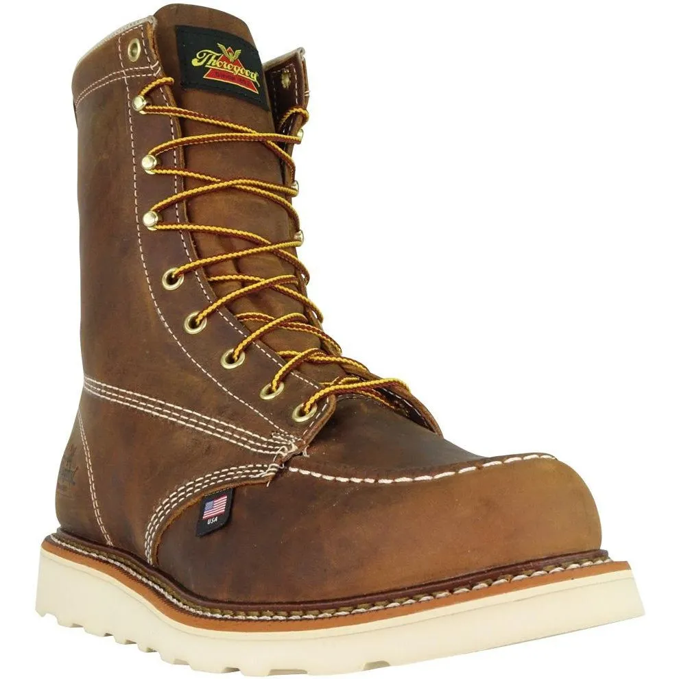 Thorogood Men's USA Made Amer. Heritage 8" Steel Toe Work Wedge Boot 804-4478