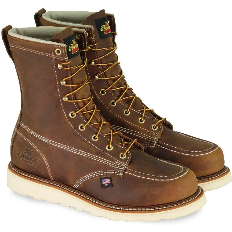 Thorogood Men's USA Made Amer. Heritage 8" Steel Toe Work Wedge Boot 804-4478