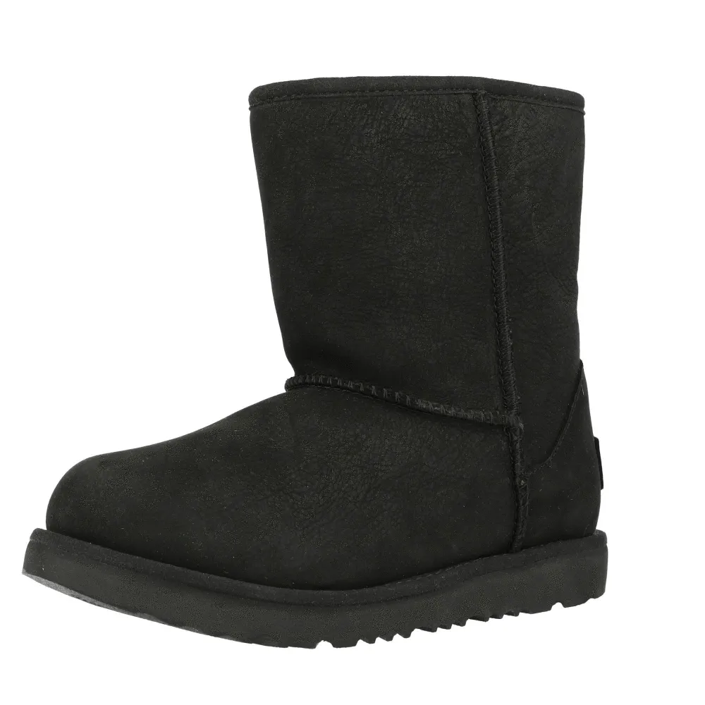 UGG Classic Short II Kids Black Waterproof Boots