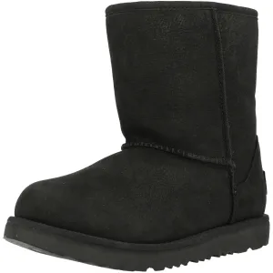 UGG Classic Short II Kids Black Waterproof Boots