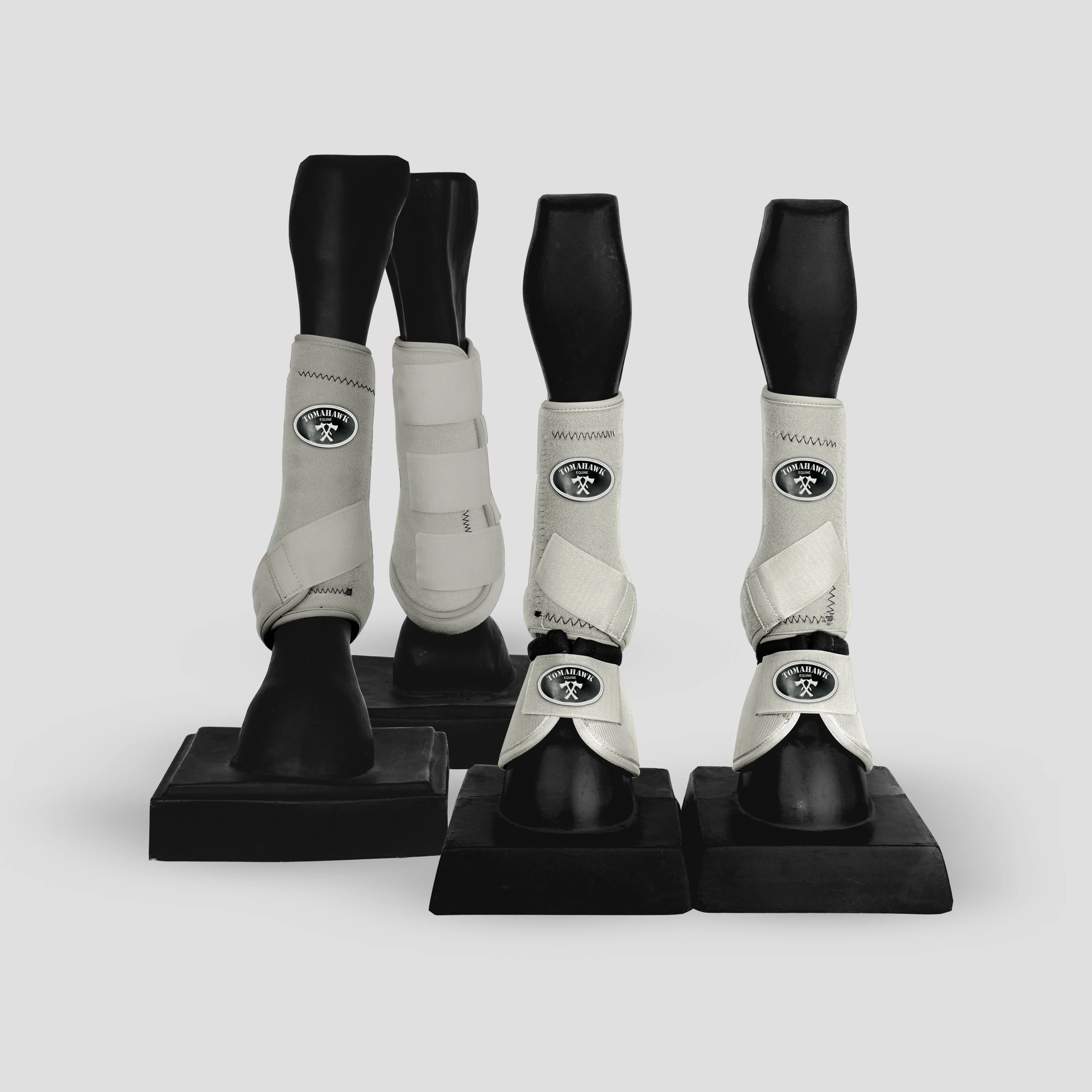 White  Sport Boots- Full set with Bell Boots